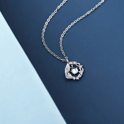 Female Creative Versatile Tree And Bird Pendant Necklace