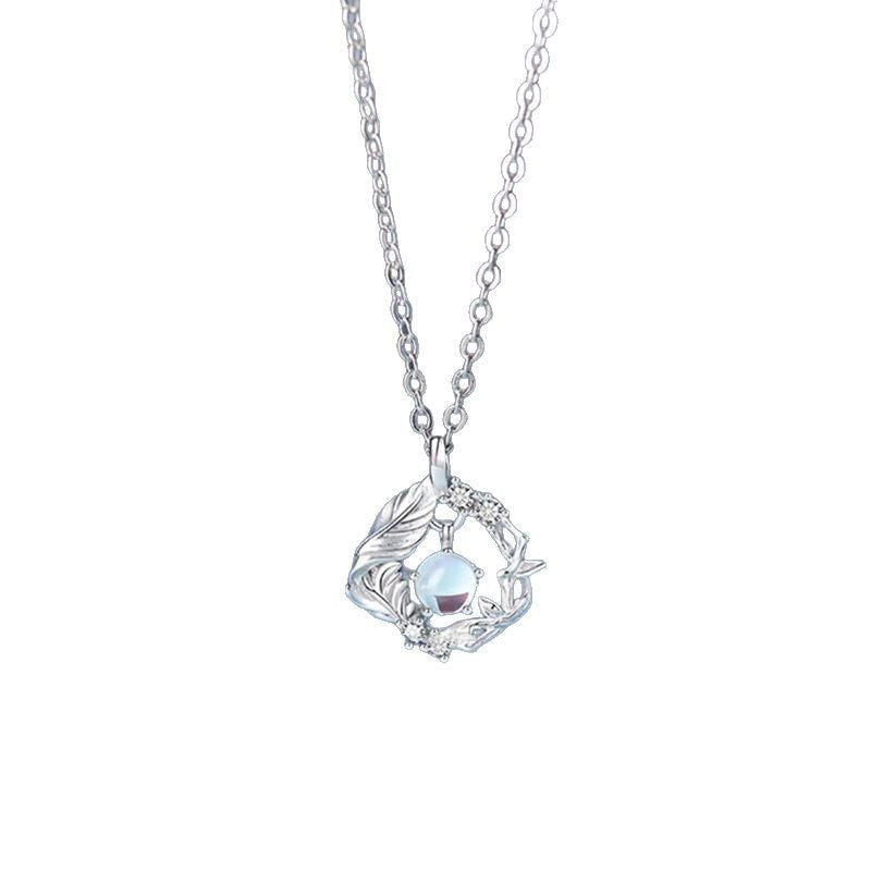 Female Creative Versatile Tree And Bird Pendant Necklace