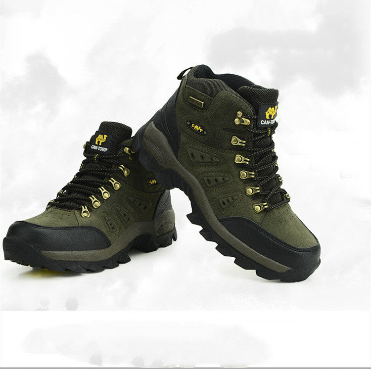 Autumn and winter high top outdoor hiking shoes