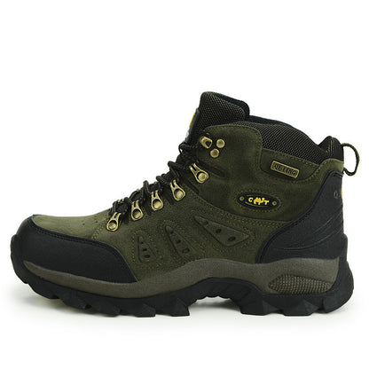 Autumn and winter high top outdoor hiking shoes