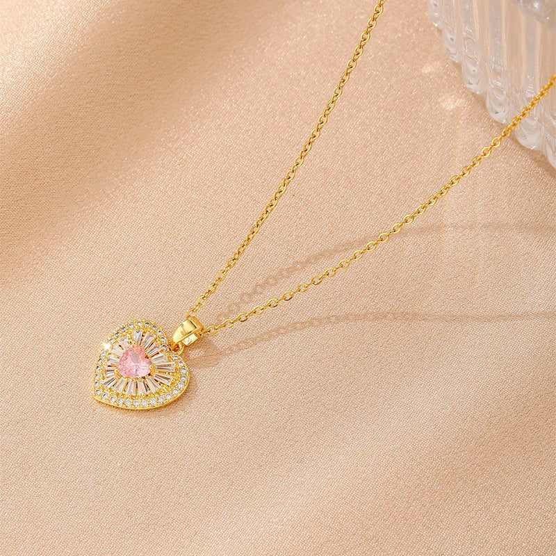 Light Luxury Necklace All-match Love Women