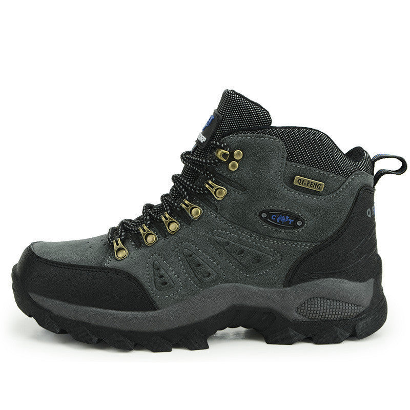 Autumn and winter high top outdoor hiking shoes