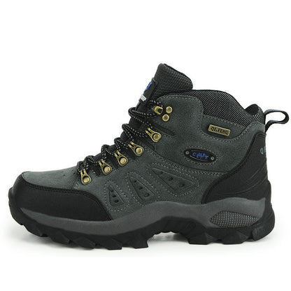 Autumn and winter high top outdoor hiking shoes