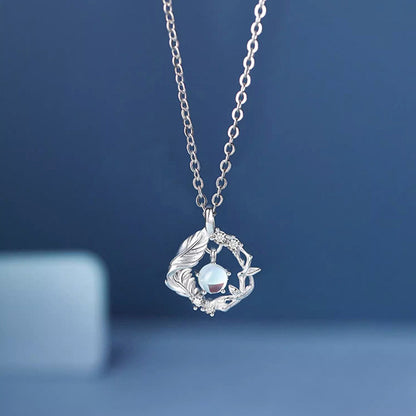 Female Creative Versatile Tree And Bird Pendant Necklace