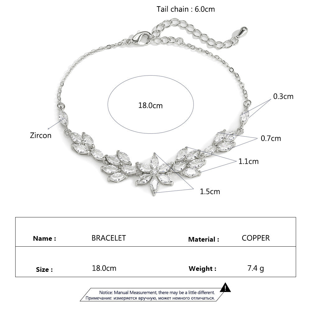 European And American Personalized Creative And Refined Flower Bracelet For Women