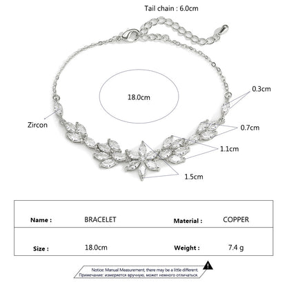 European And American Personalized Creative And Refined Flower Bracelet For Women