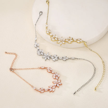 European And American Personalized Creative And Refined Flower Bracelet For Women