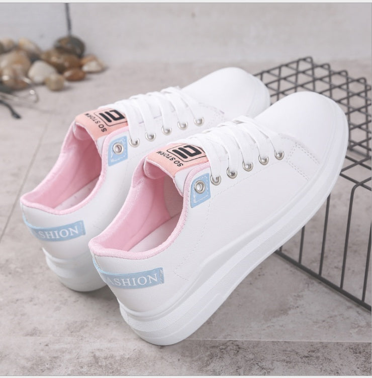New Harajuku wild Korean students Hong Kong style white shoes spring flat winter shoes