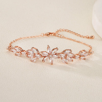 European And American Personalized Creative And Refined Flower Bracelet For Women