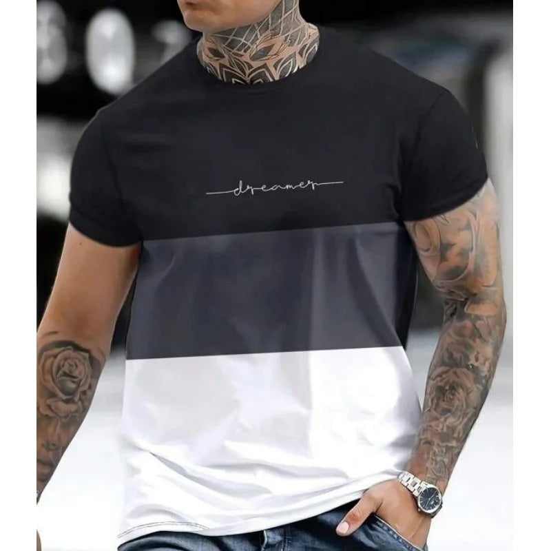 Men's T-shirt 3D Printing Athletic Clothing