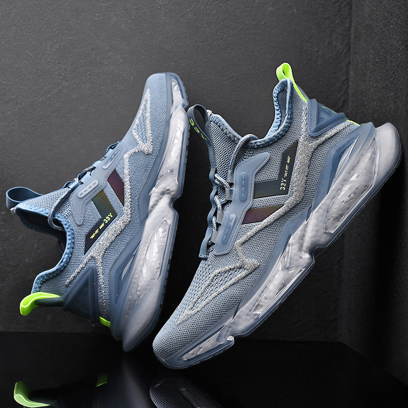 Lightweight Autumn Winter Breathable Trendy Reflective Men's Shoes