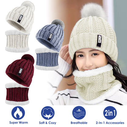 2-in-1 Winter Beanie & Neck Warmer Set – Stay Cozy All Season ❄️