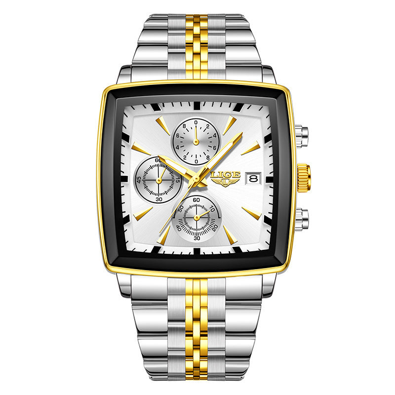 Business Personality Large Dial Square Watch Men