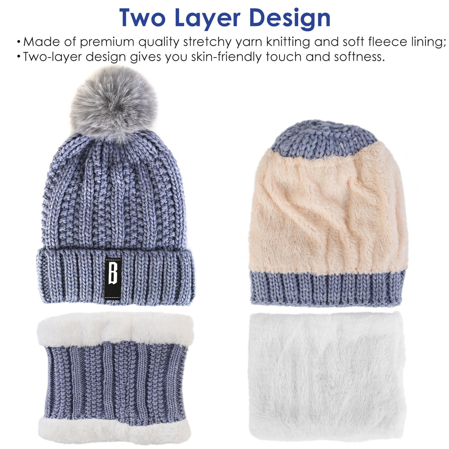 2-in-1 Winter Beanie & Neck Warmer Set – Stay Cozy All Season ❄️